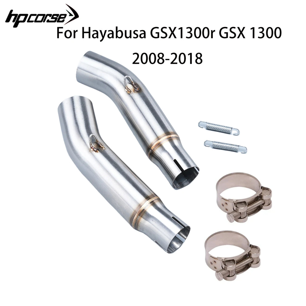 Exhaust Motorcycle Double Middle Pipe For Hayabusa GSX1300r GSX 1300 2008-2018·