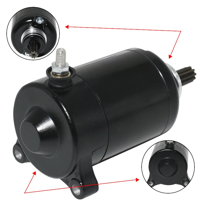 Motorcycle Starter Motor For Kawasaki Ninja ZX-14 ZX-14R ZX1400 ZZR1400 ZG1400 1400GTR Concours 14 21163-0053 21163-0031   Parts