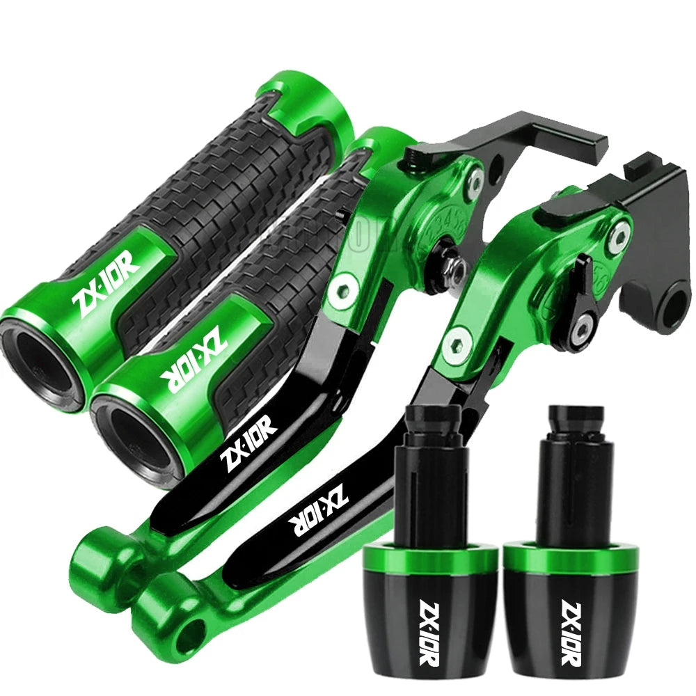ZX 10R 2023 2024 Motorcycle For KAWASAKI ZX10R ZX-10R 2022 2021 2020 2019 2018 2017 2016 Brake Clutch Levers Handlebar grip ends