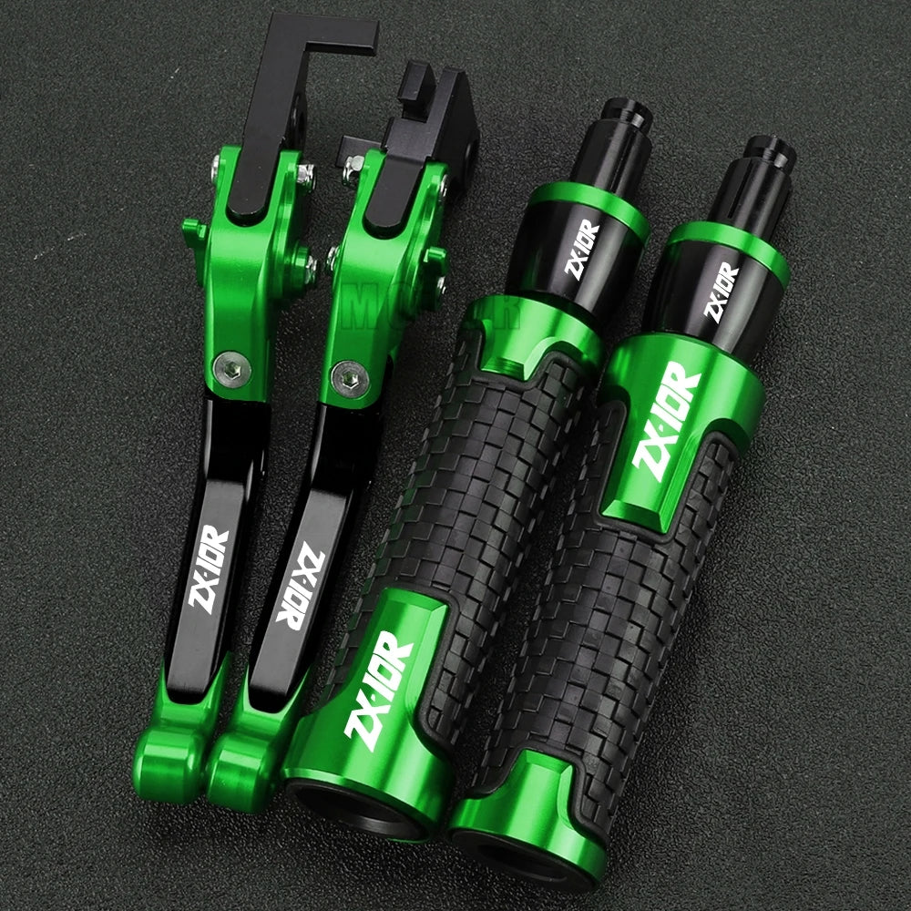 ZX 10R 2023 2024 Motorcycle For KAWASAKI ZX10R ZX-10R 2022 2021 2020 2019 2018 2017 2016 Brake Clutch Levers Handlebar grip ends