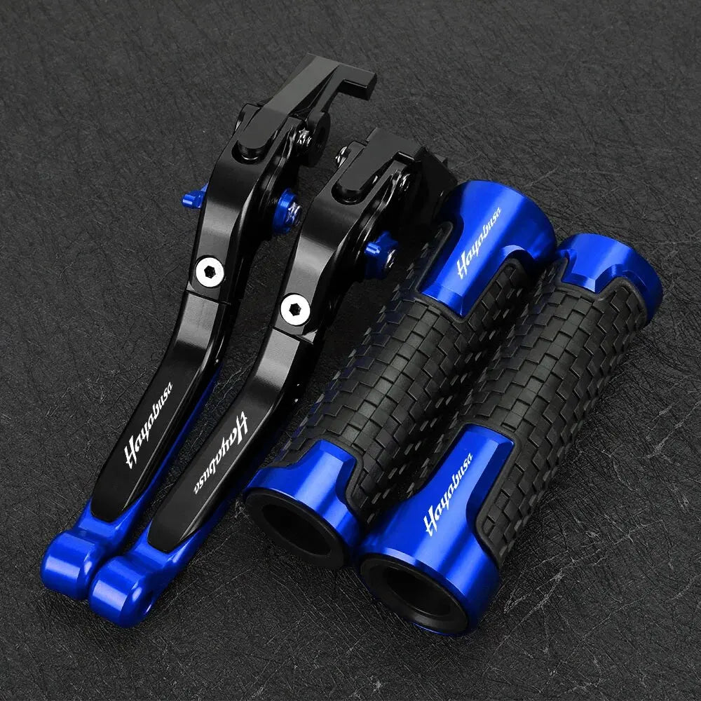 For SUZUKI HAYABUSA 1300 2008 -2016 Motorcycle Brake Clutch Levers Handlebar Grips Handle Bar Grip Ends Accessories