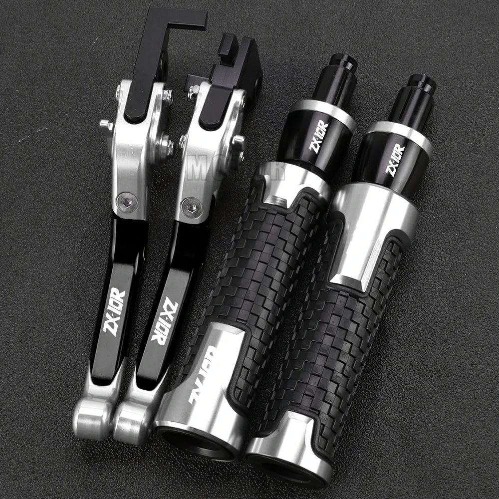 ZX 10R 2023 2024 Motorcycle For KAWASAKI ZX10R ZX-10R 2022 2021 2020 2019 2018 2017 2016 Brake Clutch Levers Handlebar grip ends