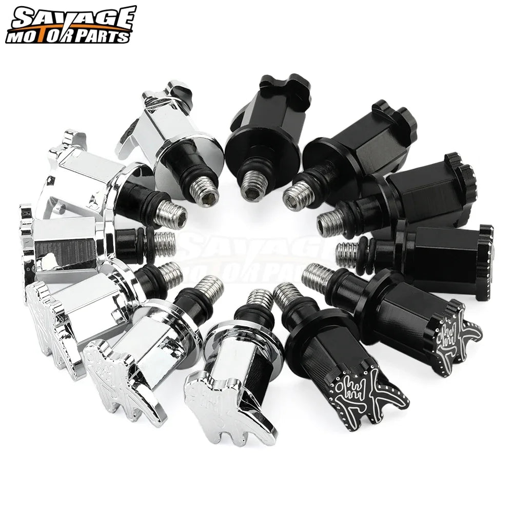 2020 HAYABUSA Motorcycle 6 PCS 3D Engraved Ball Cut Front Fender Screw Bolts For SUZUKI GSX1300R HAYABUSA 2008+ Eliminator Parts