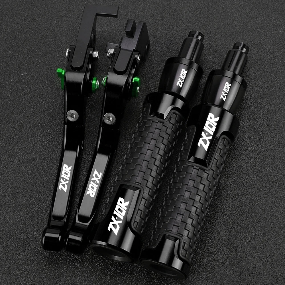 ZX 10R 2023 2024 Motorcycle For KAWASAKI ZX10R ZX-10R 2022 2021 2020 2019 2018 2017 2016 Brake Clutch Levers Handlebar grip ends