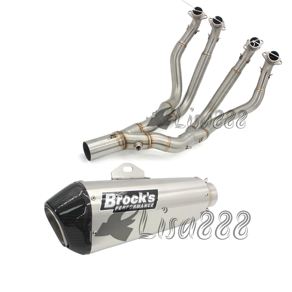 Motorcycle Exhaust Escape Moto carbon fiber Full of Muffler System For Hayabusa GSX1300R GSX1300R GSX1300 GSX 1300R 2008-2020