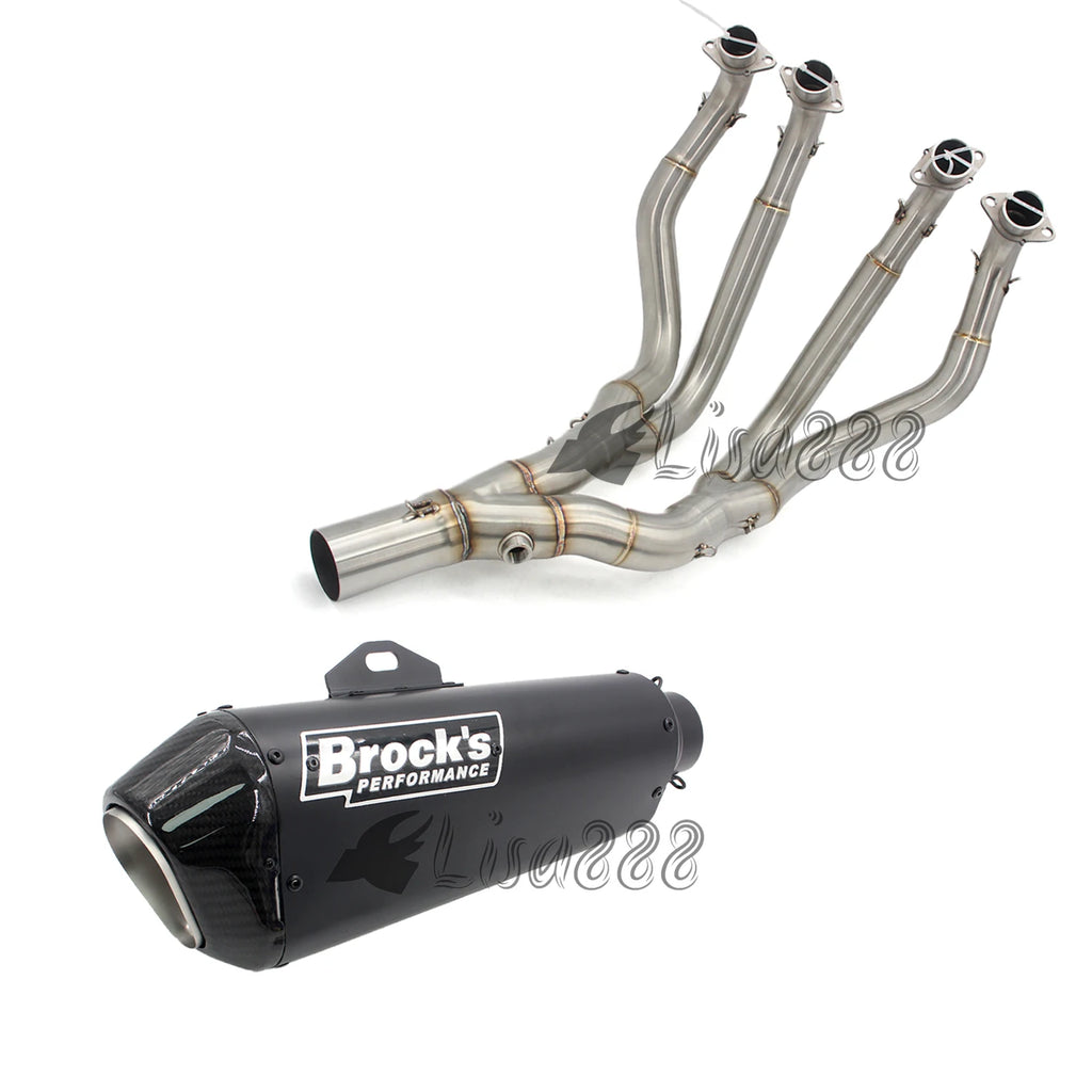 Motorcycle Exhaust Escape Moto carbon fiber Full of Muffler System For Hayabusa GSX1300R GSX1300R GSX1300 GSX 1300R 2008-2020