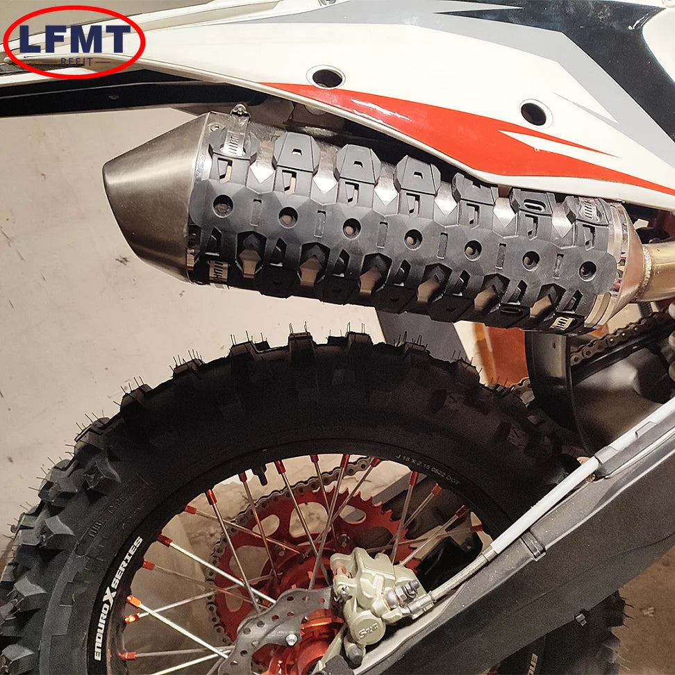 Motorcycle Heat Shield Exhaust Protective Cover For KTM HUSQVARNA HUSABERG YAMAHA SUZUKI GAS-GAS BETA HONDA KAWASAKI 125-500