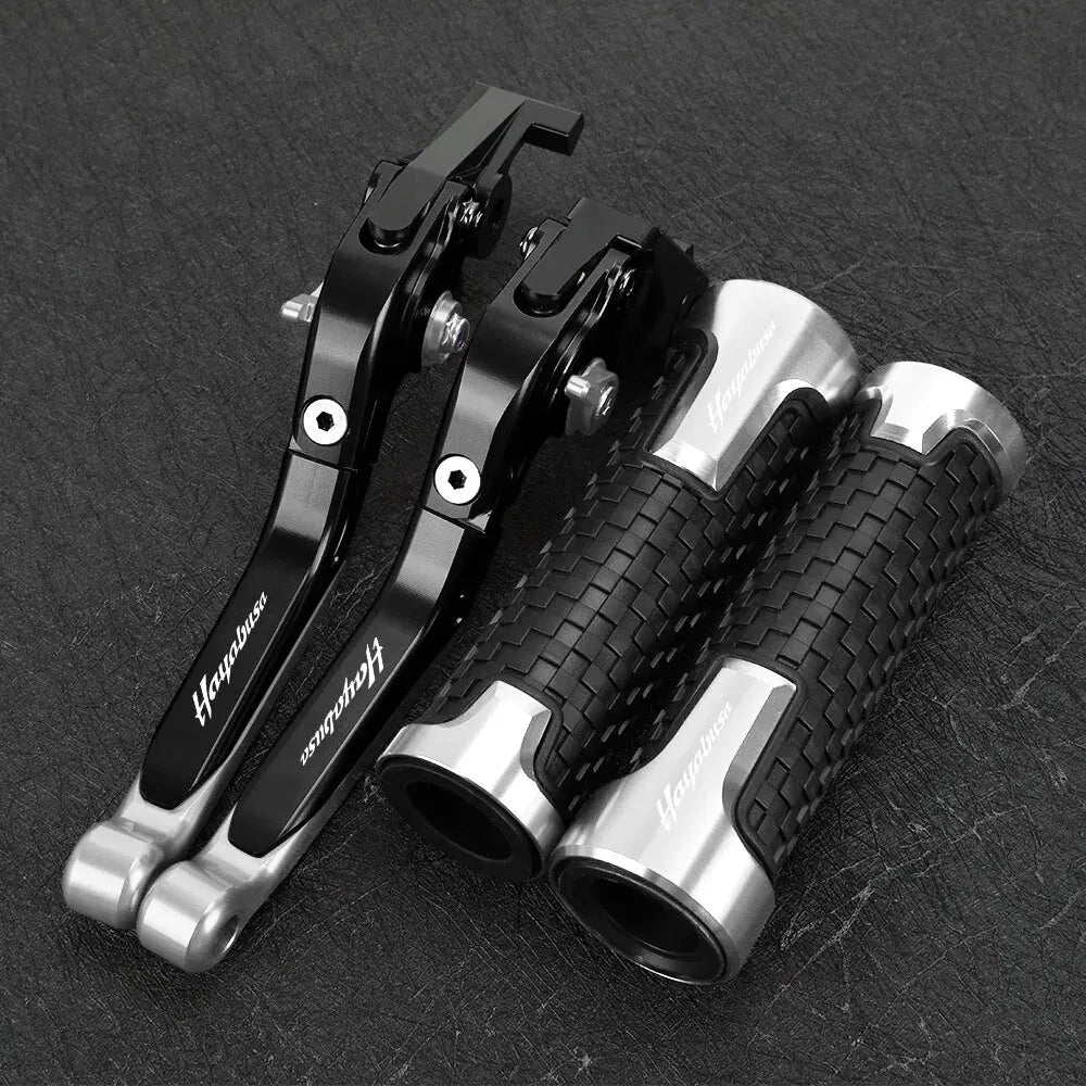 For SUZUKI HAYABUSA 1300 2008 -2016 Motorcycle Brake Clutch Levers Handlebar Grips Handle Bar Grip Ends Accessories