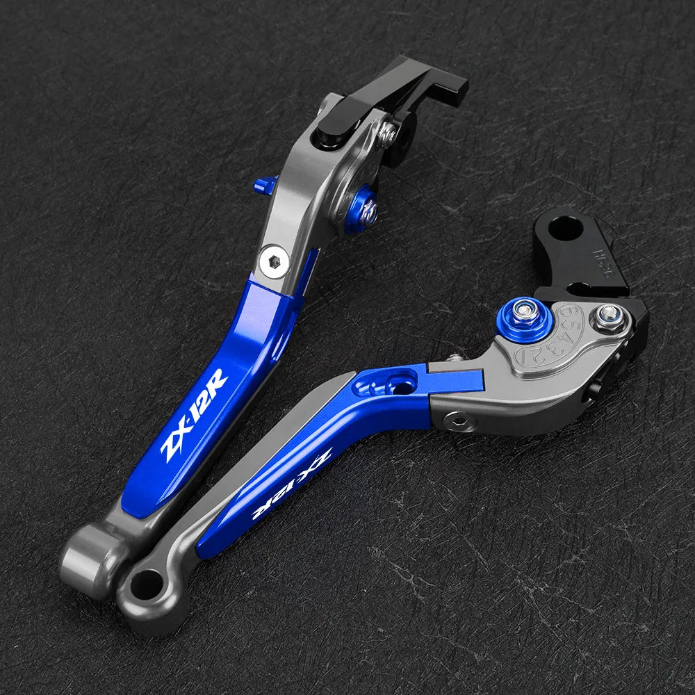 FOR KAWASAKI ZX12R 2000-2001-2002-2003-2004-2005 Motorcycle Aluminum Brake Clutch Levers Handlebar Grip Handle Hand Grips ZX-12R