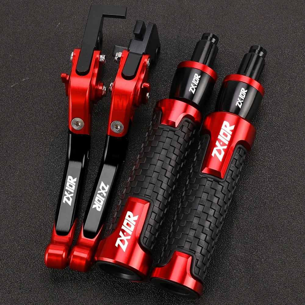 ZX 10R 2023 2024 Motorcycle For KAWASAKI ZX10R ZX-10R 2022 2021 2020 2019 2018 2017 2016 Brake Clutch Levers Handlebar grip ends