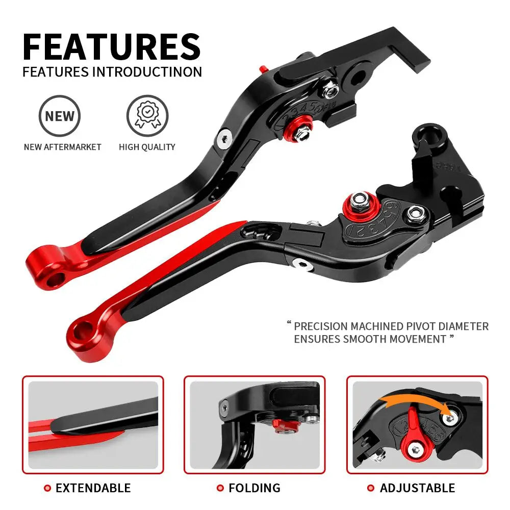 For SUZUKI HAYABUSA 1300 2008 -2016 Motorcycle Brake Clutch Levers Handlebar Grips Handle Bar Grip Ends Accessories