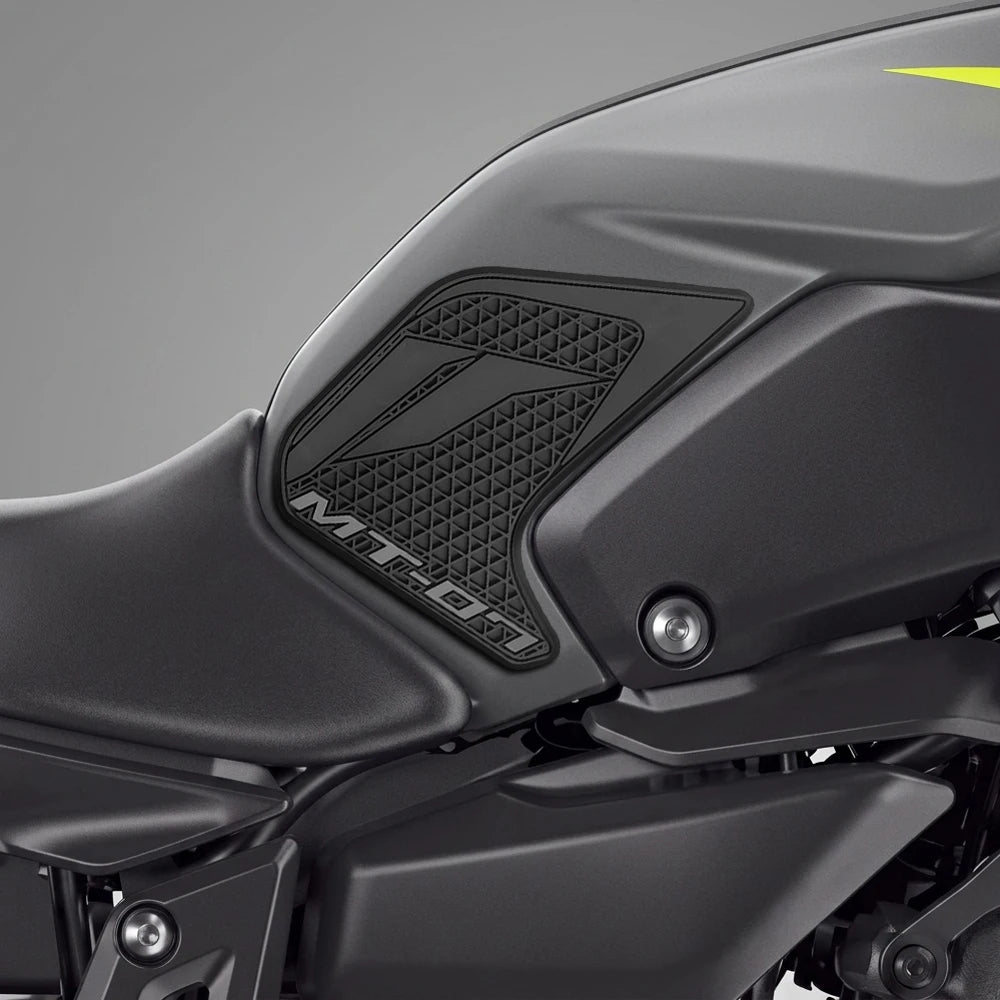 Rubber Motorcycle Fuel Tank Side Pad Non-Slip Grips Anti-Scratch Tank Protector Decals Fit For Yamaha MT-07 MT07 2018-2020