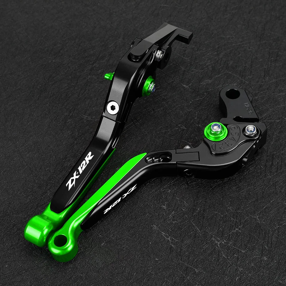FOR KAWASAKI ZX12R 2000-2001-2002-2003-2004-2005 Motorcycle Aluminum Brake Clutch Levers Handlebar Grip Handle Hand Grips ZX-12R