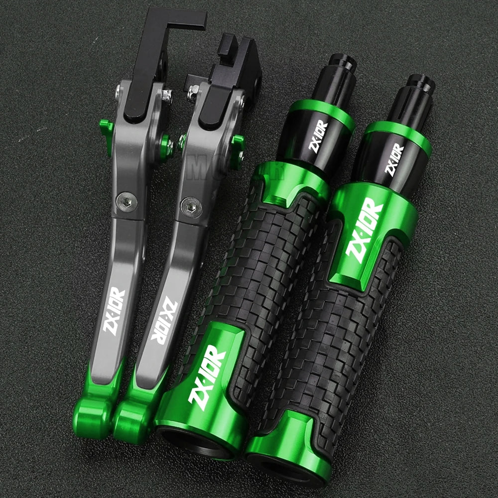 ZX 10R 2023 2024 Motorcycle For KAWASAKI ZX10R ZX-10R 2022 2021 2020 2019 2018 2017 2016 Brake Clutch Levers Handlebar grip ends