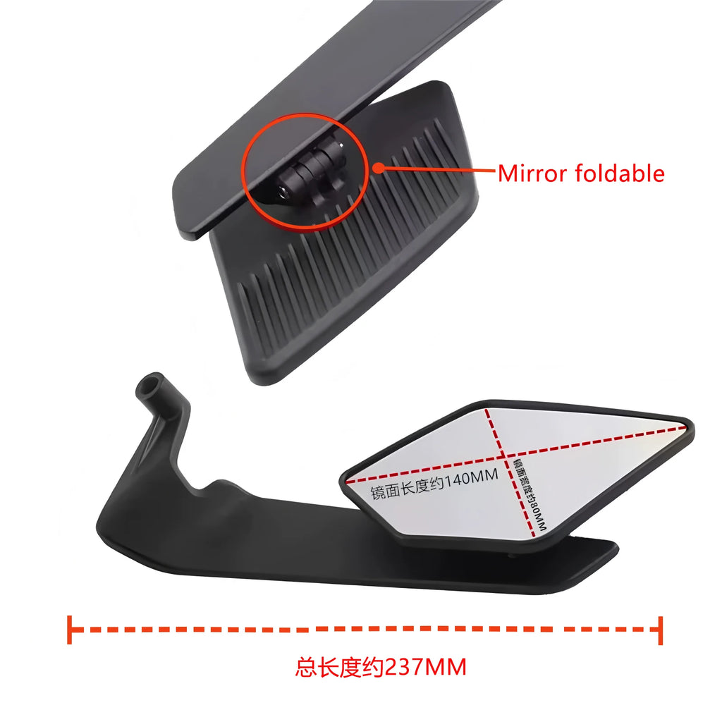 For Ducati Streetfighter V2 V4 V4S 848 Monster 950 Multistrada V2 V4 Hypermotard 698 950 Motorcycles Rotatable Rearview Mirrors