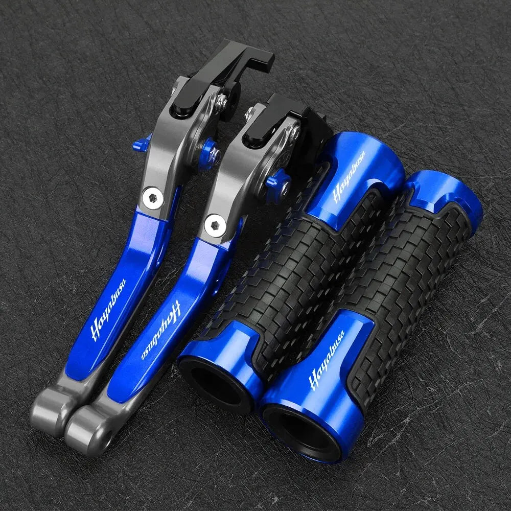 For SUZUKI HAYABUSA 1300 2008 -2016 Motorcycle Brake Clutch Levers Handlebar Grips Handle Bar Grip Ends Accessories