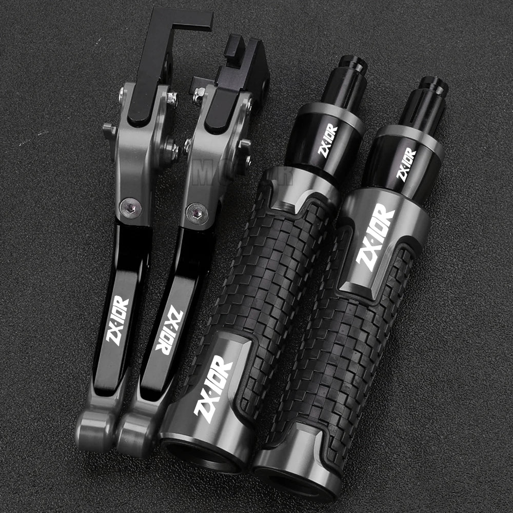 ZX 10R 2023 2024 Motorcycle For KAWASAKI ZX10R ZX-10R 2022 2021 2020 2019 2018 2017 2016 Brake Clutch Levers Handlebar grip ends