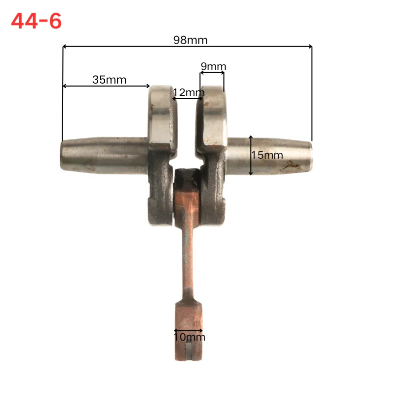 Motorcycle 40-6 44-6 Semicircle Crank Crankshafts Suit For 47 49cc 2 Stroke Engine Scooter Dirt Bike ATV Quad Mini Dirt Bike