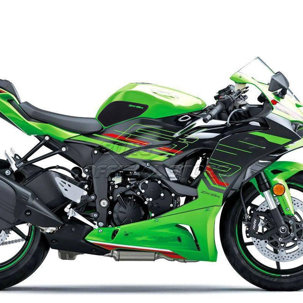 ZX-6R 2024 Tank Pad Motorcycle Accessories Fuel Tank Pad For KAWASAKI NINJA ZX-6R ZX6R Anti-Slip Side Stickers For the Tank