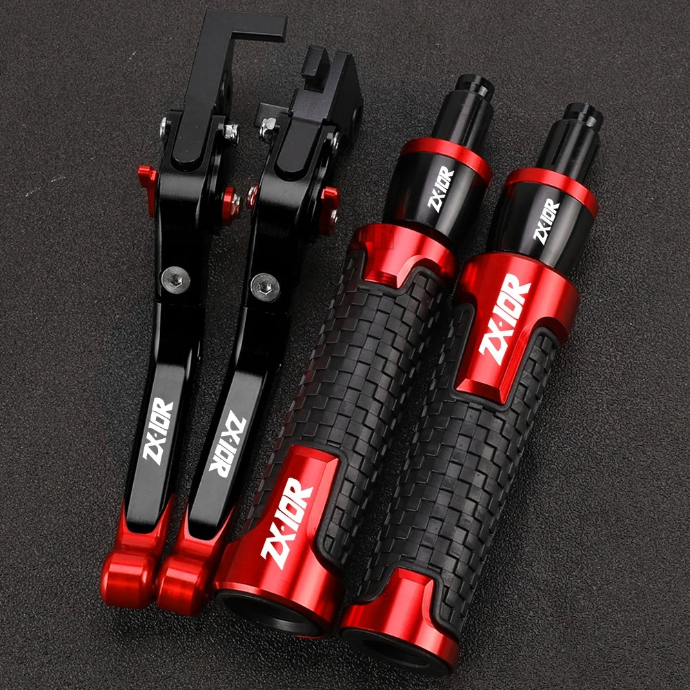 ZX 10R 2023 2024 Motorcycle For KAWASAKI ZX10R ZX-10R 2022 2021 2020 2019 2018 2017 2016 Brake Clutch Levers Handlebar grip ends