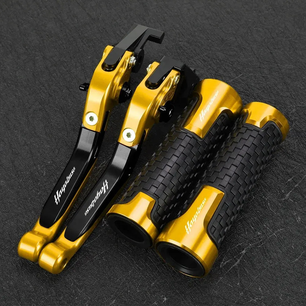 For SUZUKI HAYABUSA 1300 2008 -2016 Motorcycle Brake Clutch Levers Handlebar Grips Handle Bar Grip Ends Accessories