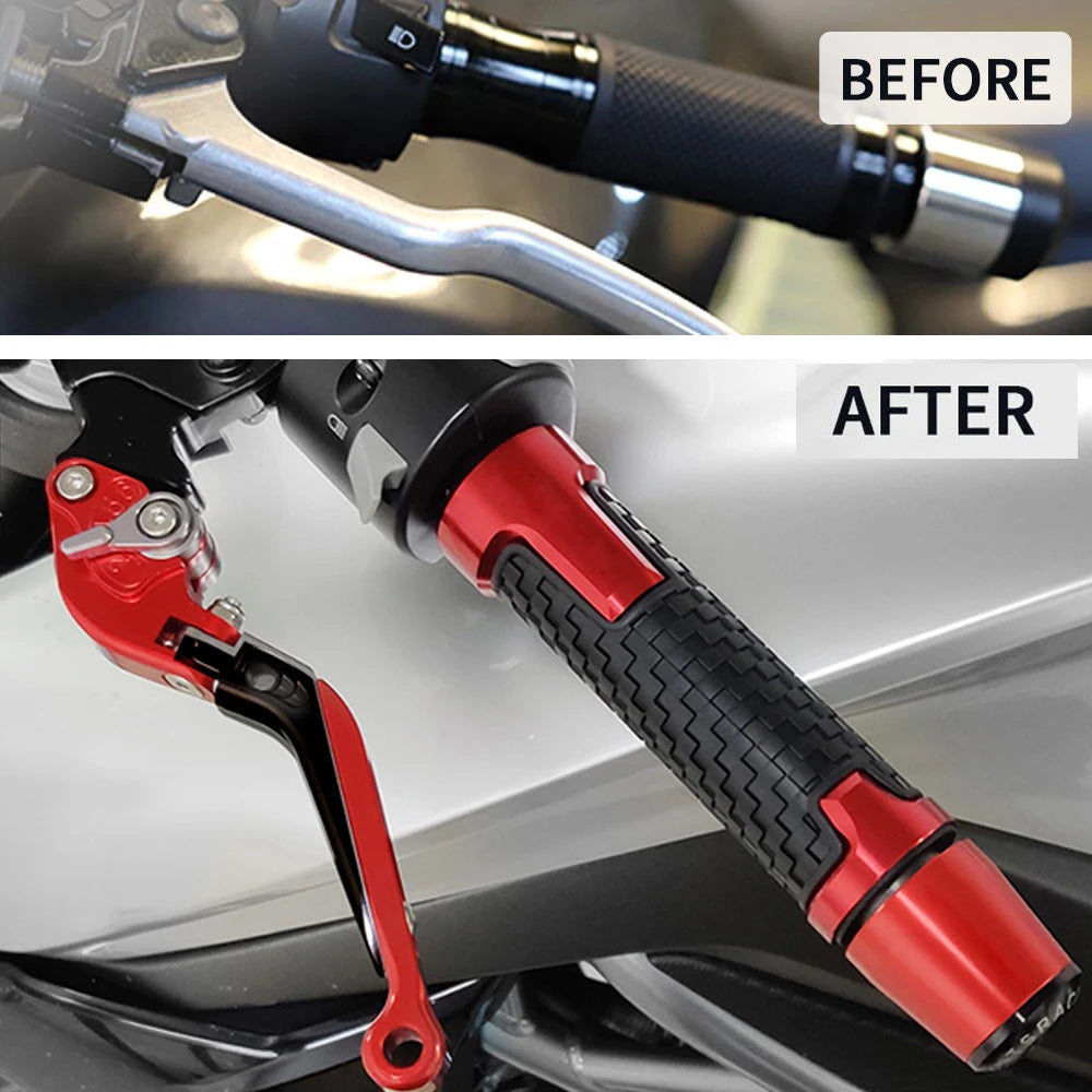 For SUZUKI HAYABUSA 1300 2008 -2016 Motorcycle Brake Clutch Levers Handlebar Grips Handle Bar Grip Ends Accessories