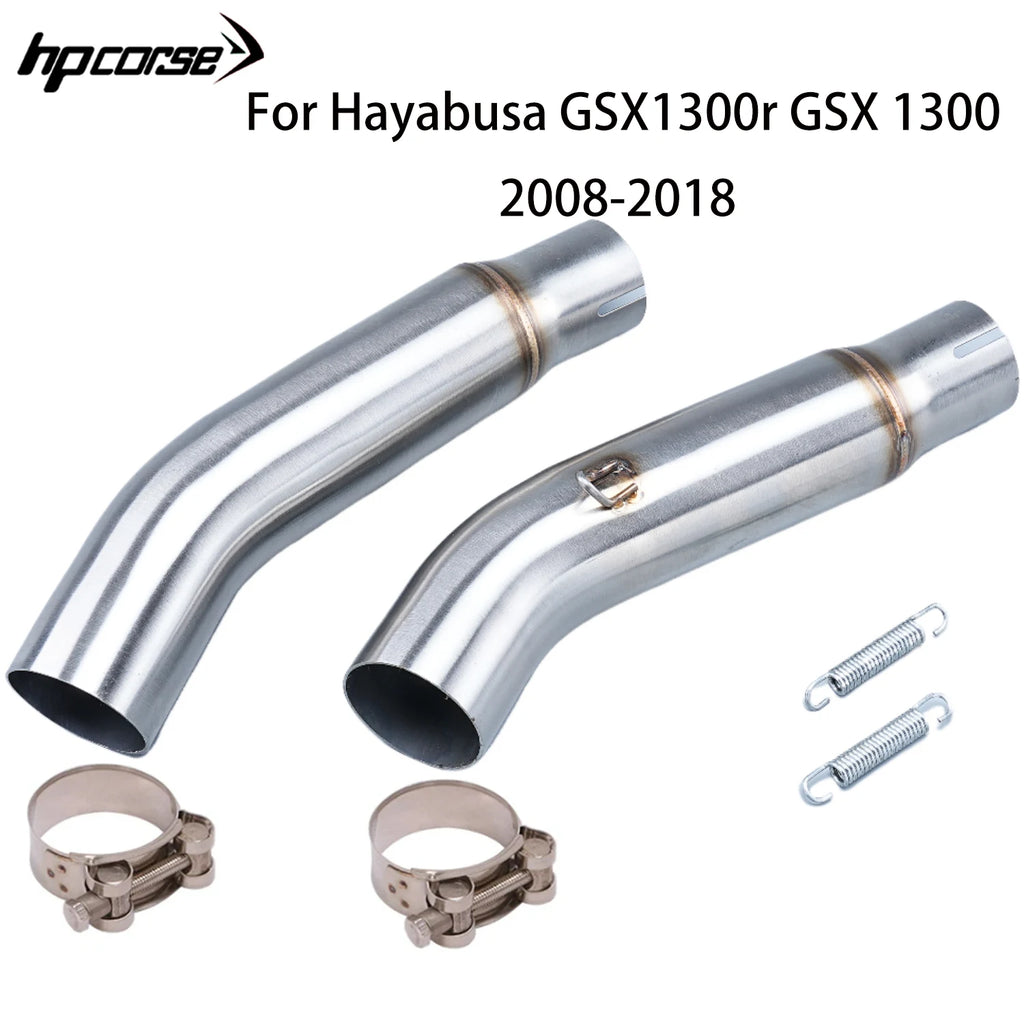 Exhaust Motorcycle Double Middle Pipe For Hayabusa GSX1300r GSX 1300 2008-2018·