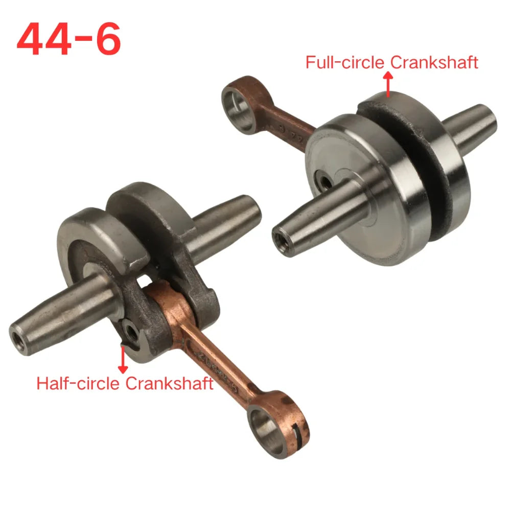 Motorcycle 40-6 44-6 Semicircle Crank Crankshafts Suit For 47 49cc 2 Stroke Engine Scooter Dirt Bike ATV Quad Mini Dirt Bike