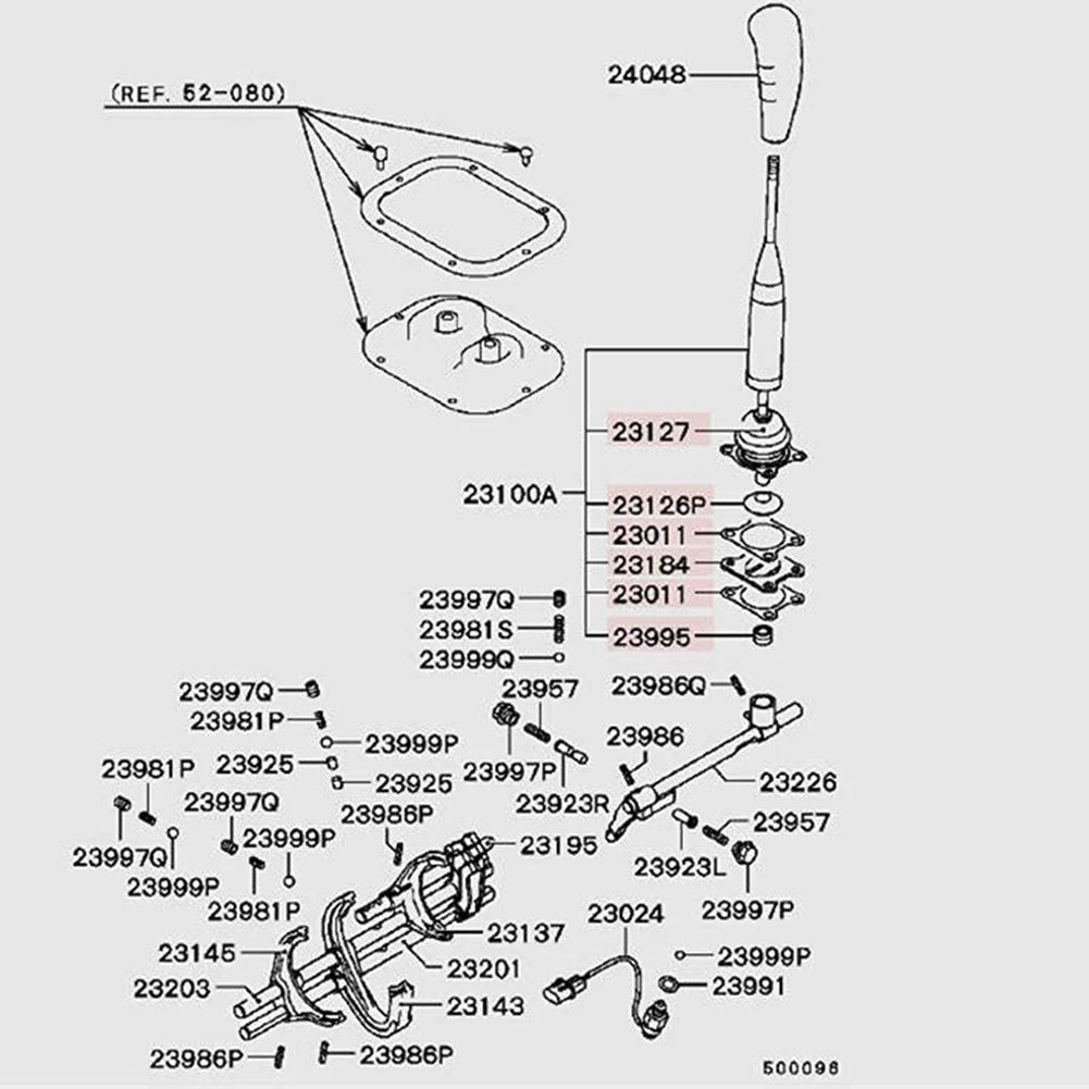 M/T Gearshift Level Assy for Mitsubishi PAJERO MONTERO II 2Nd V31 V32 V33 V43 MR110456 MR567088 Transmission Case