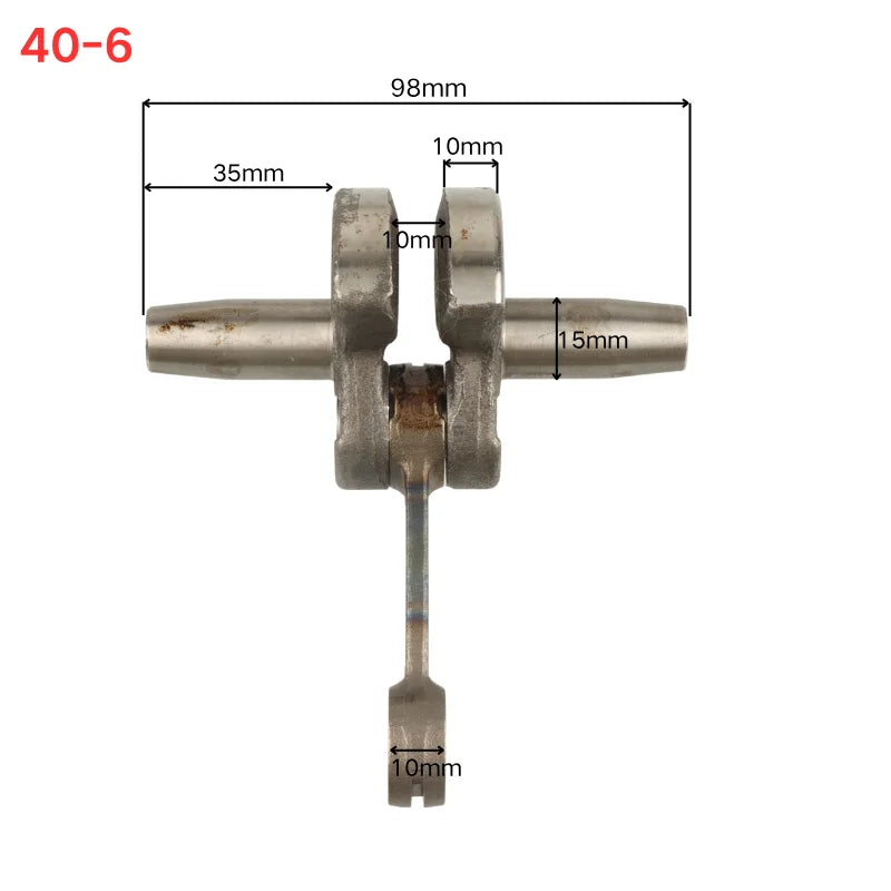 Motorcycle 40-6 44-6 Semicircle Crank Crankshafts Suit For 47 49cc 2 Stroke Engine Scooter Dirt Bike ATV Quad Mini Dirt Bike