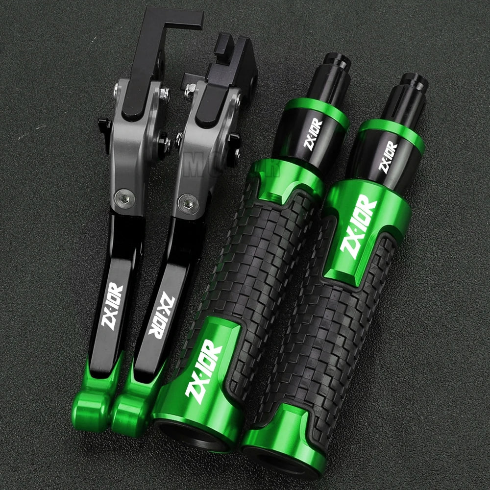 ZX 10R 2023 2024 Motorcycle For KAWASAKI ZX10R ZX-10R 2022 2021 2020 2019 2018 2017 2016 Brake Clutch Levers Handlebar grip ends