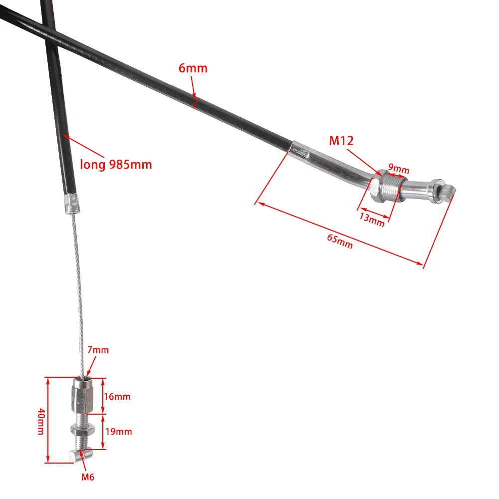 Motorcycle Throttle Cable Replacement for 50cc 70cc 90cc 110cc 125c ATV Moped Scooter Scooter Quad Bike Go Kart Dirt Pit Bike