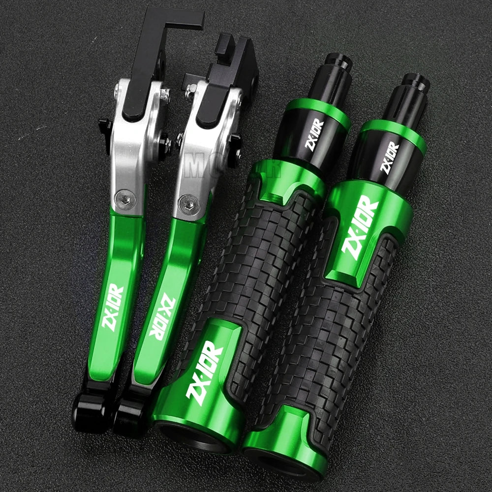ZX 10R 2023 2024 Motorcycle For KAWASAKI ZX10R ZX-10R 2022 2021 2020 2019 2018 2017 2016 Brake Clutch Levers Handlebar grip ends