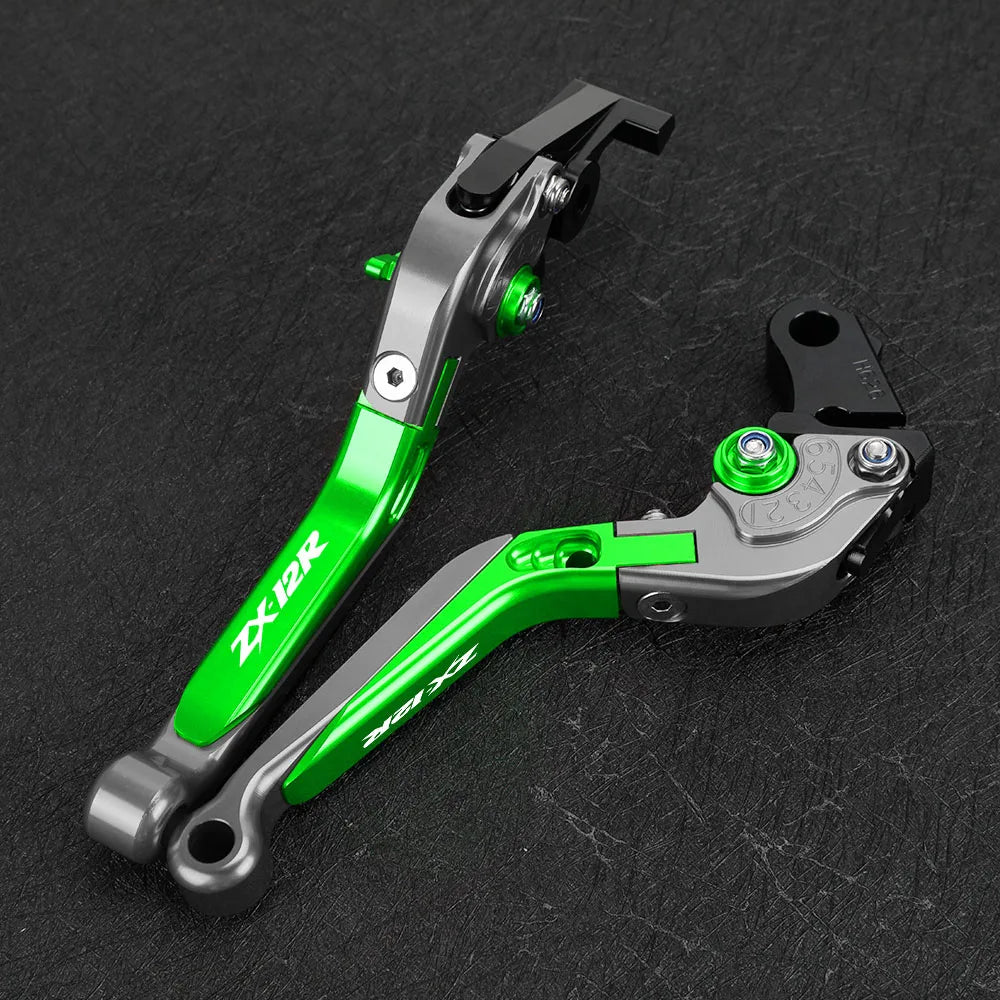 FOR KAWASAKI ZX12R 2000-2001-2002-2003-2004-2005 Motorcycle Aluminum Brake Clutch Levers Handlebar Grip Handle Hand Grips ZX-12R