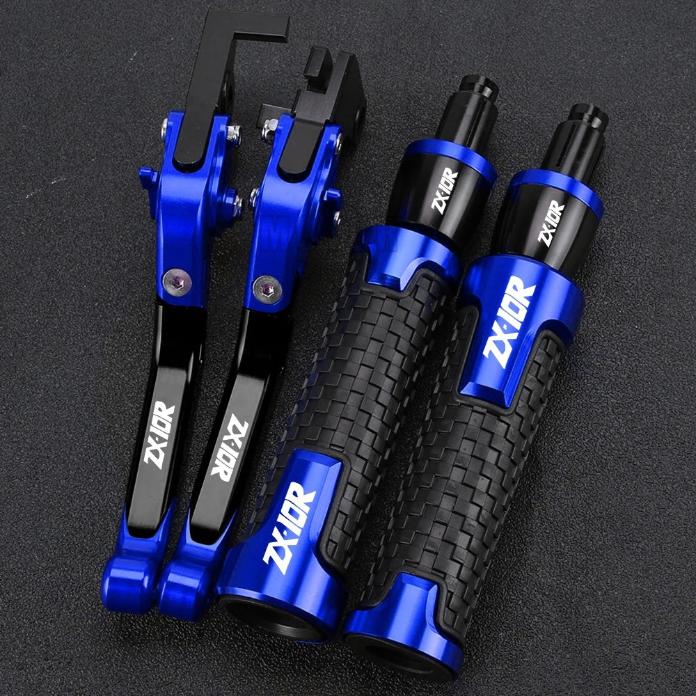 ZX 10R 2023 2024 Motorcycle For KAWASAKI ZX10R ZX-10R 2022 2021 2020 2019 2018 2017 2016 Brake Clutch Levers Handlebar grip ends